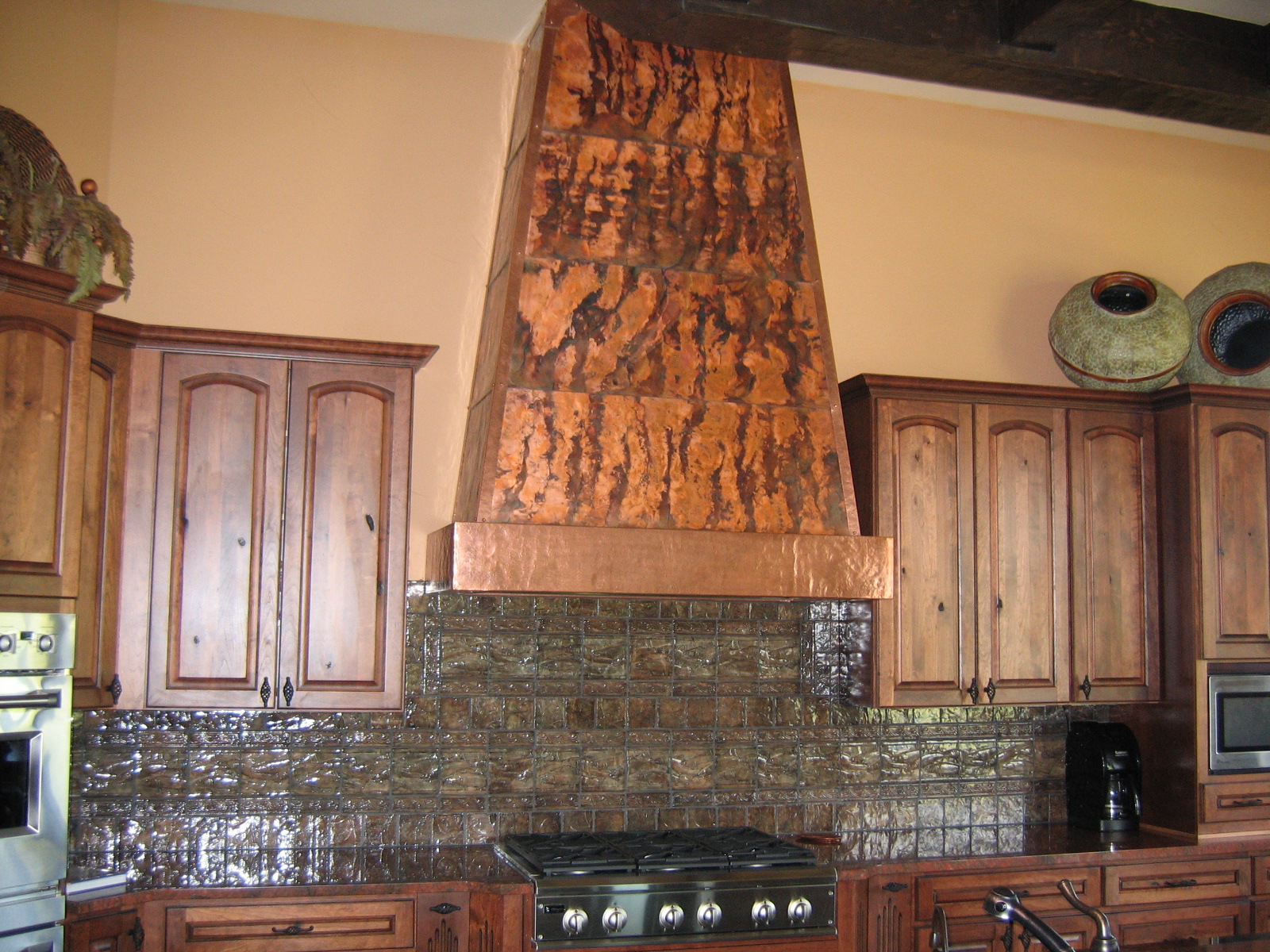 Hand Hammered Copper Range Hood “The Canyon”