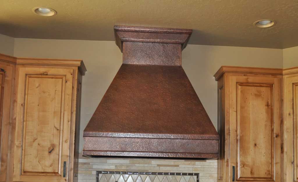 Trout Meadows Hand Hammered Copper Range Hood