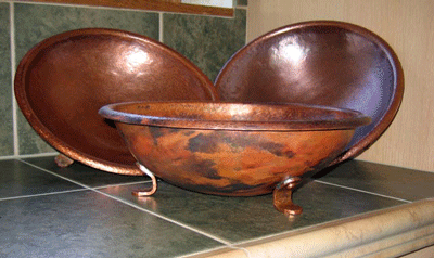 Montana made custom copper bowl