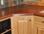 custom copper kitchen counters