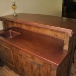 Rustic Copper Bar Counter Top