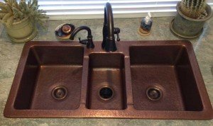 Triple-basin-copper-sink-su