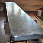 Hammered Zinc Countertop