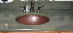 copper sink oval under mount