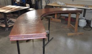 custom copper bar counter top