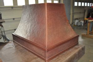 custom copper range hood