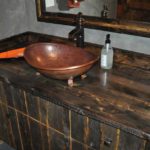 Slipper Vessel Copper Vanity Sink
