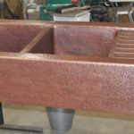 Copper Drain Board Kitchen Farm Sink