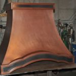 Custom Copper Wall Hood French Design