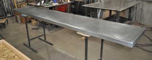 Zinc Countertop Beveled Edge